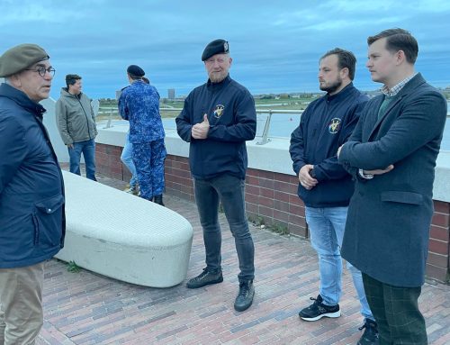 Veteranen Haarlem op voorverkenning naar de Sunset March