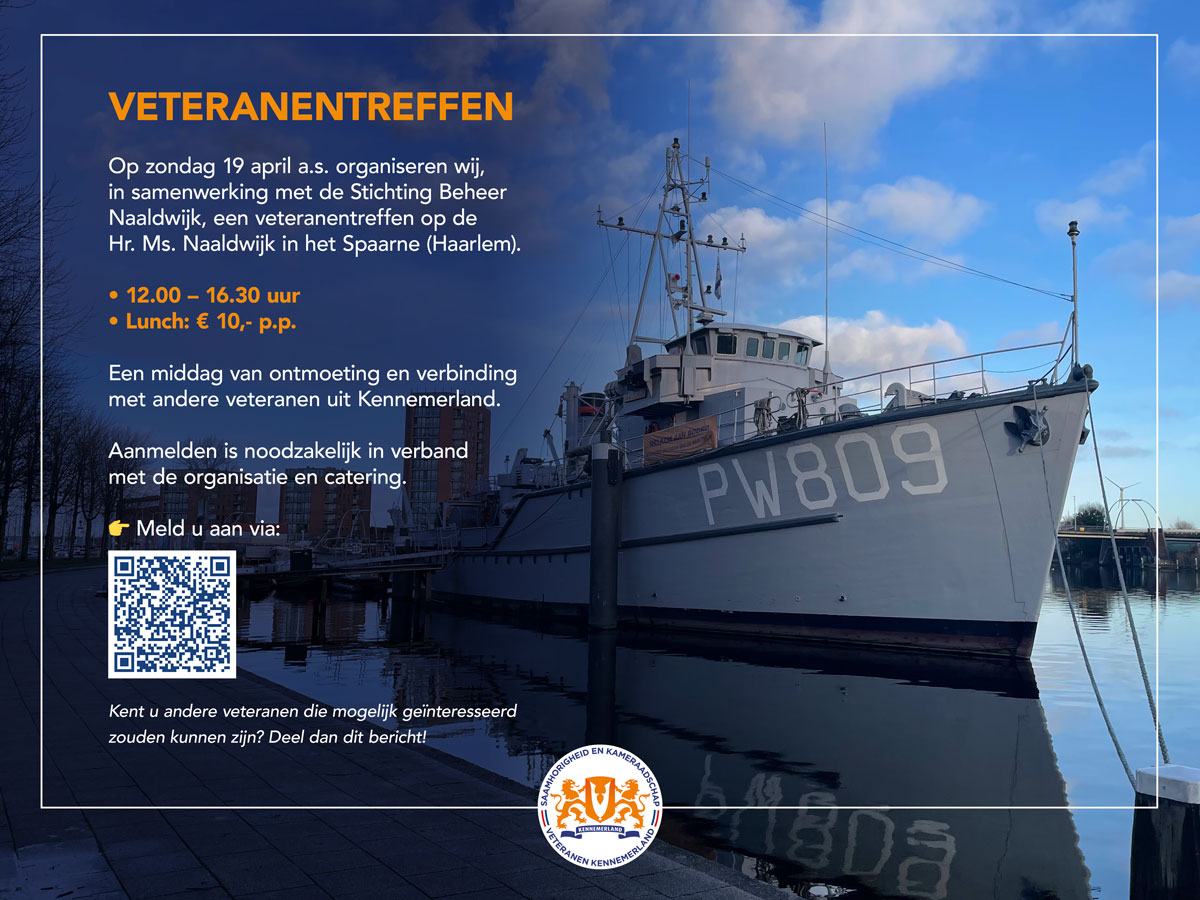 Veteranentreffen Hr. Ms. Naaldwijk Haarlem – Veteranen Kennemerland Veteranentreffen Hr. Ms. Naaldwijk Haarlem - Veteranen Kennemerland